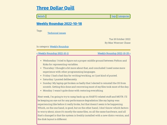 weekly-roundup-2022-10-18 screenshot