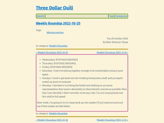 weekly-roundup-2022-10-25 screenshot