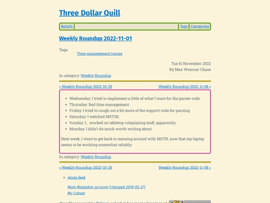 weekly-roundup-2022-11-01 screenshot