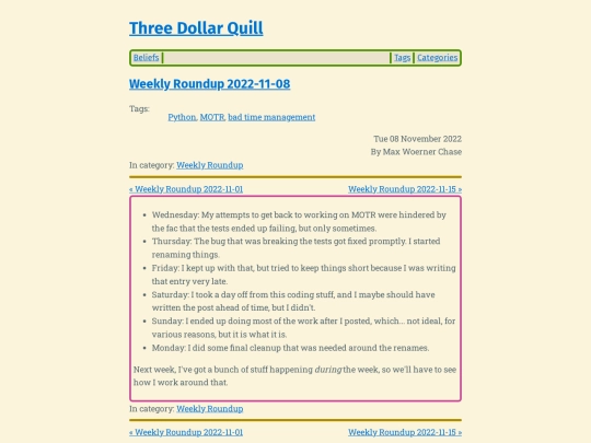 weekly-roundup-2022-11-08 screenshot