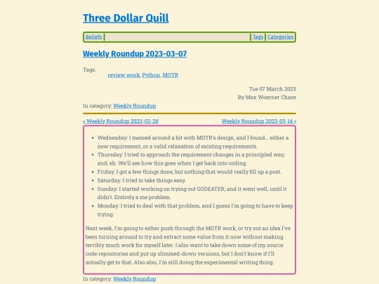 weekly-roundup-2023-03-07 screenshot