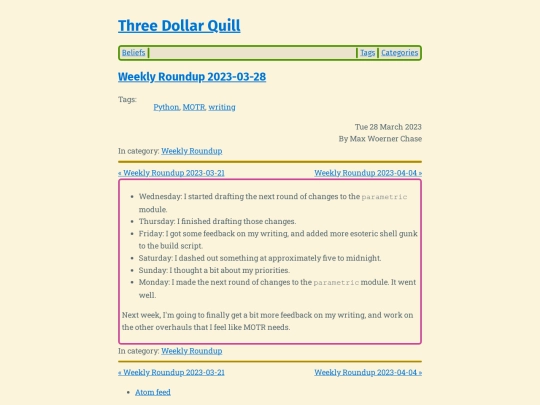 weekly-roundup-2023-03-28 screenshot