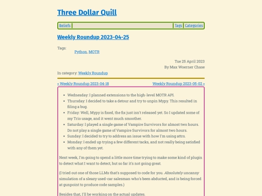 weekly-roundup-2023-04-25 screenshot