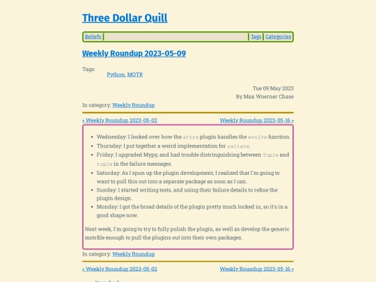 weekly-roundup-2023-05-09 screenshot