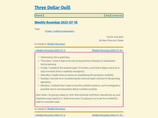 weekly-roundup-2023-07-18 screenshot