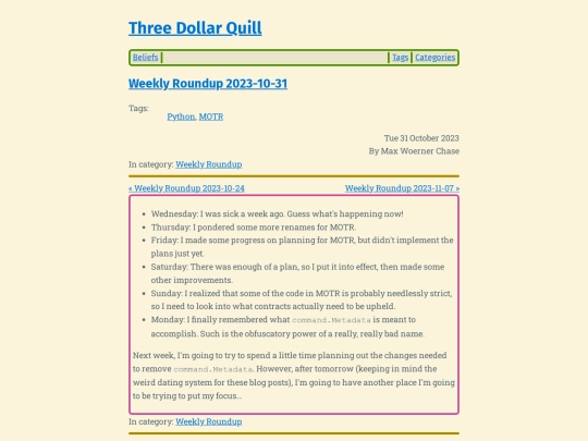 weekly-roundup-2023-10-31 screenshot