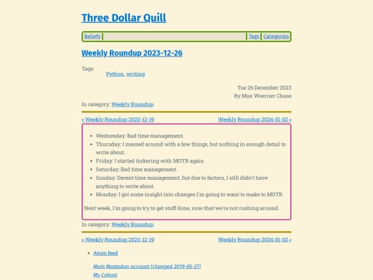 weekly-roundup-2023-12-26 screenshot
