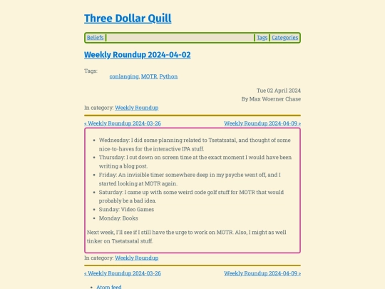weekly-roundup-2024-04-02 screenshot