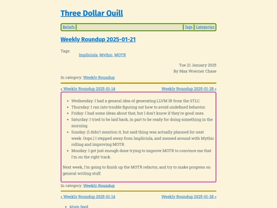 weekly-roundup-2025-01-21 screenshot