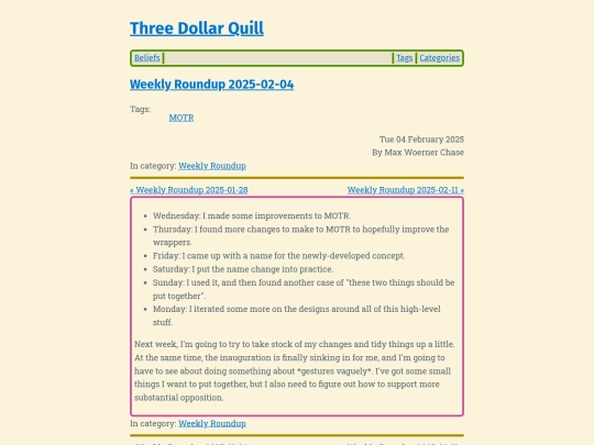 weekly-roundup-2025-02-04 screenshot