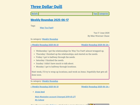weekly-roundup-2025-06-17 screenshot