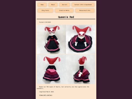 blog/creativeworks/plushies/clowns/queenie screenshot
