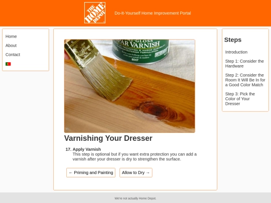 varnishing screenshot