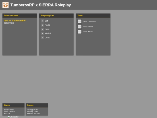 tumberosrp screenshot