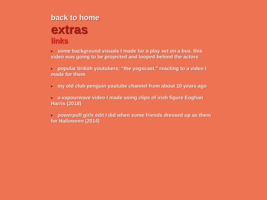 extras screenshot