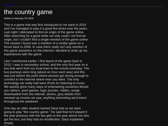 stuff/countrygame screenshot
