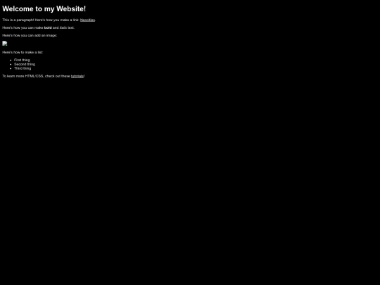 test screenshot