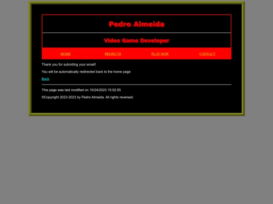 SucessfullSentMail screenshot
