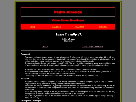 projects/SpaceCleanUpVr screenshot