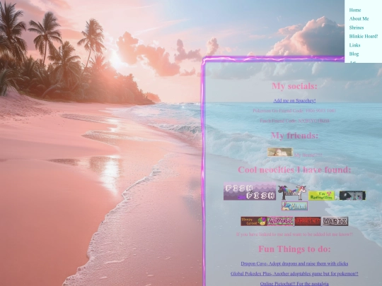 links screenshot