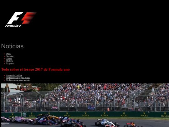 f1/pagina screenshot