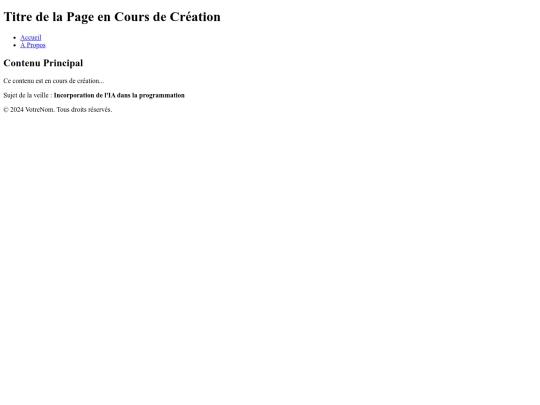 Veille/Veille_Technologique screenshot