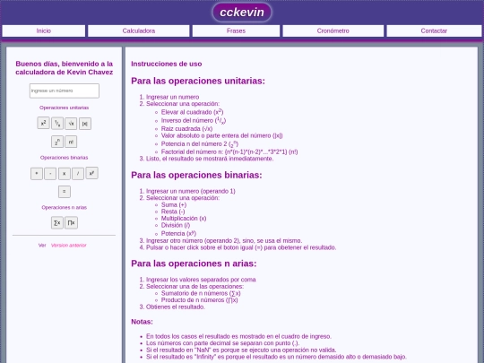 calculadora screenshot