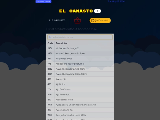 canasto-codes screenshot