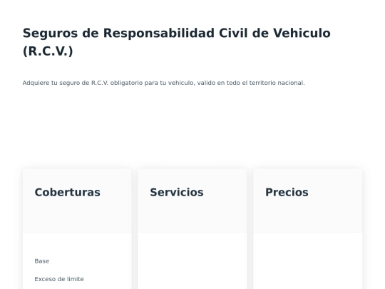 seguros-rcv screenshot