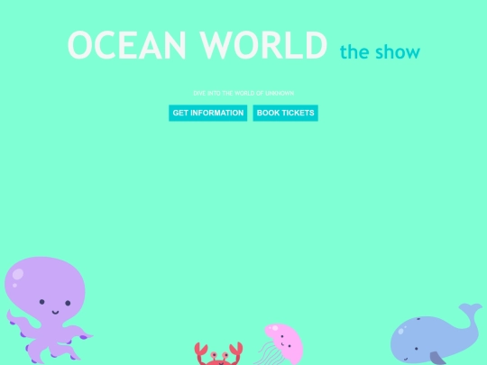 ocean-world-ticketing-webpage screenshot