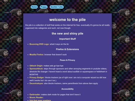 pages/pile screenshot