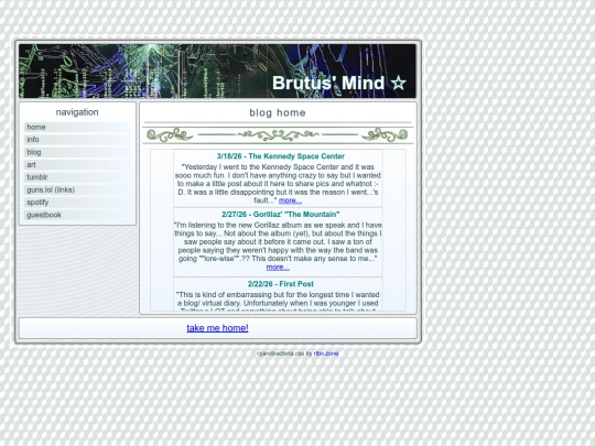 bloghome screenshot