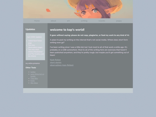 writing screenshot