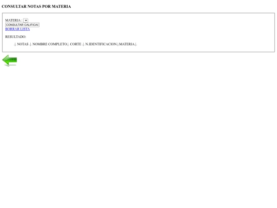 ParcialwebConsultarNotasPorMateria screenshot