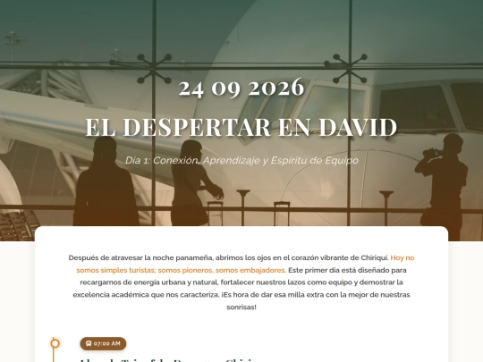 omnitour-project/blog/carmen_barrios/experience-live/itinerario-jueves screenshot