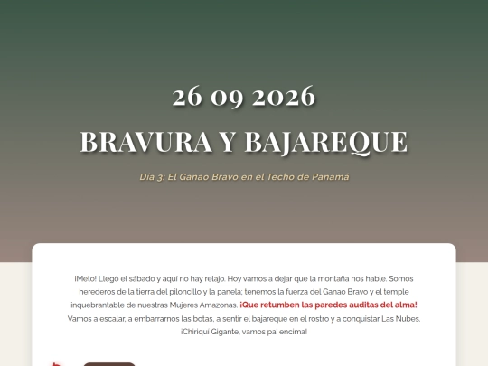 omnitour-project/blog/carmen_barrios/experience-live/itinerario-sabado screenshot