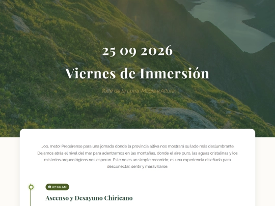omnitour-project/blog/carmen_barrios/experience-live/itinerario-viernes screenshot