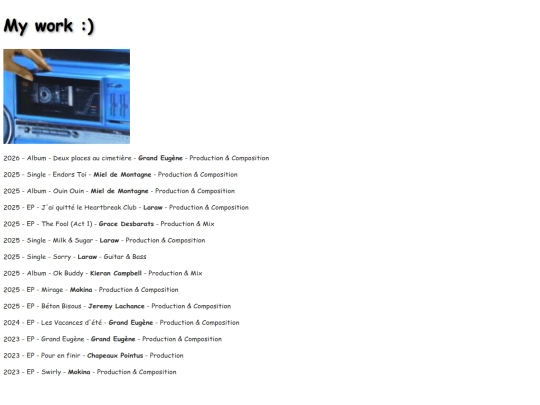 Credit screenshot