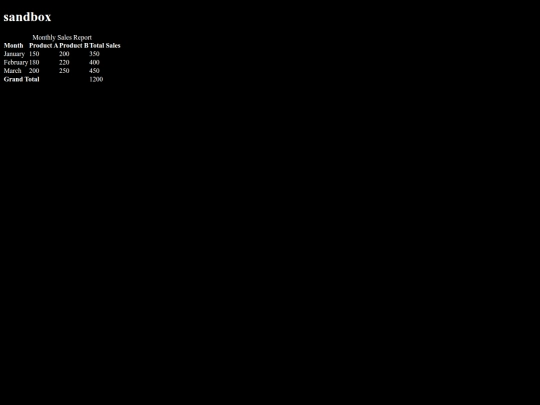 sandbox screenshot