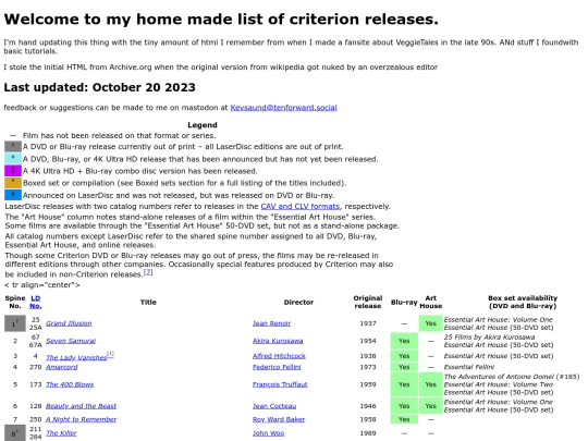 Criterion screenshot
