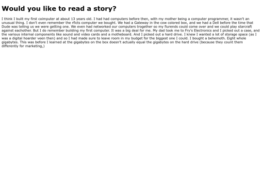 story screenshot