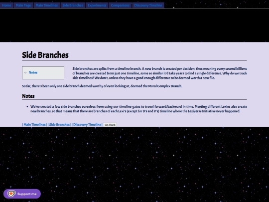 Side-Branches screenshot