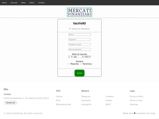 account screenshot