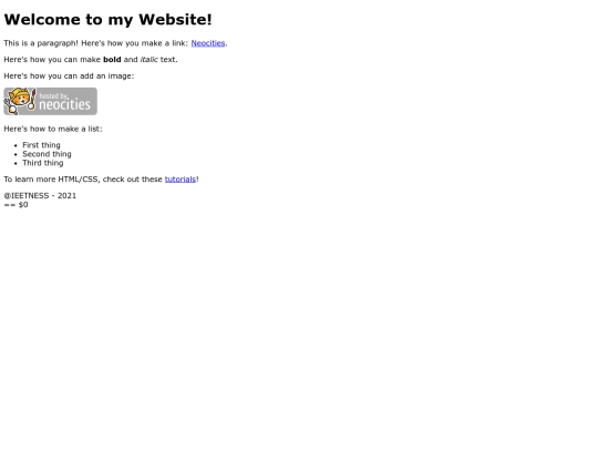 index screenshot