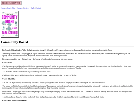 reviews/communityboard screenshot