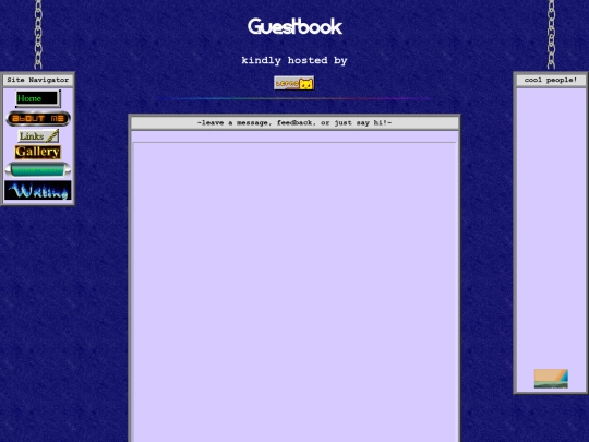 guestbook screenshot