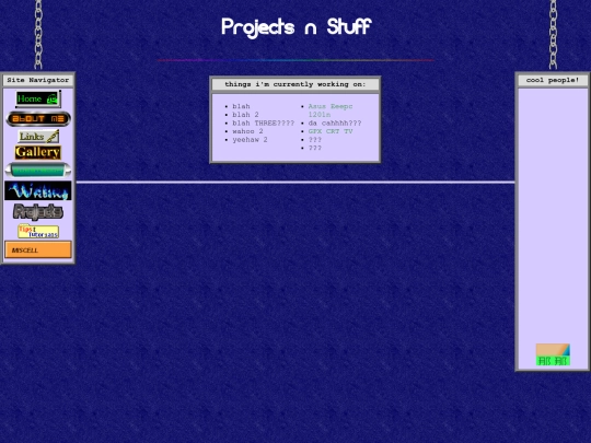 projects screenshot