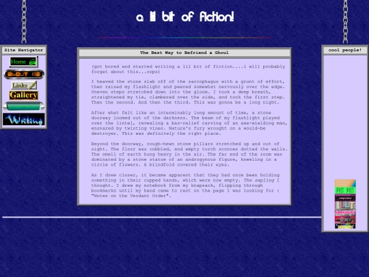 writing/lilfiction screenshot