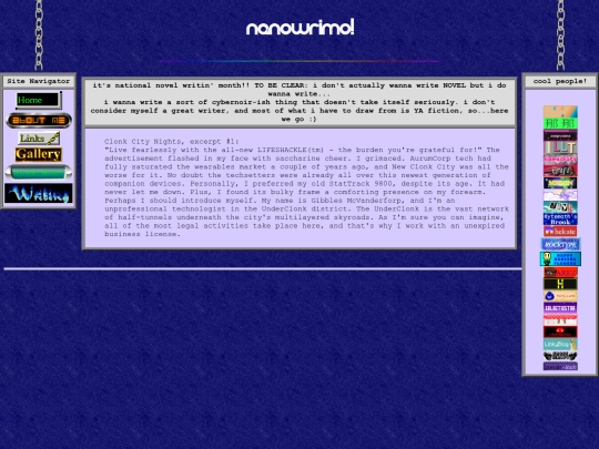 writing/nanowrimo screenshot