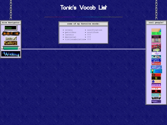 writing/words screenshot